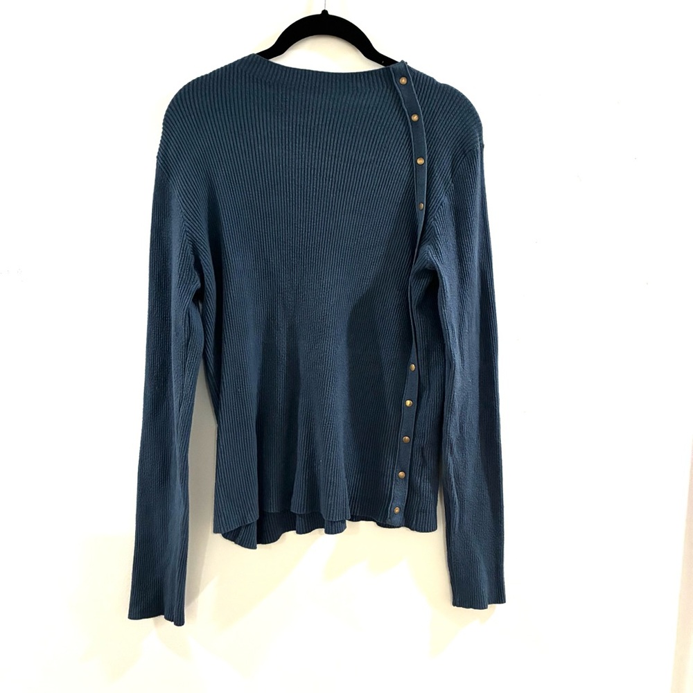 Bohme Teal Button-Detail Women's Sweater